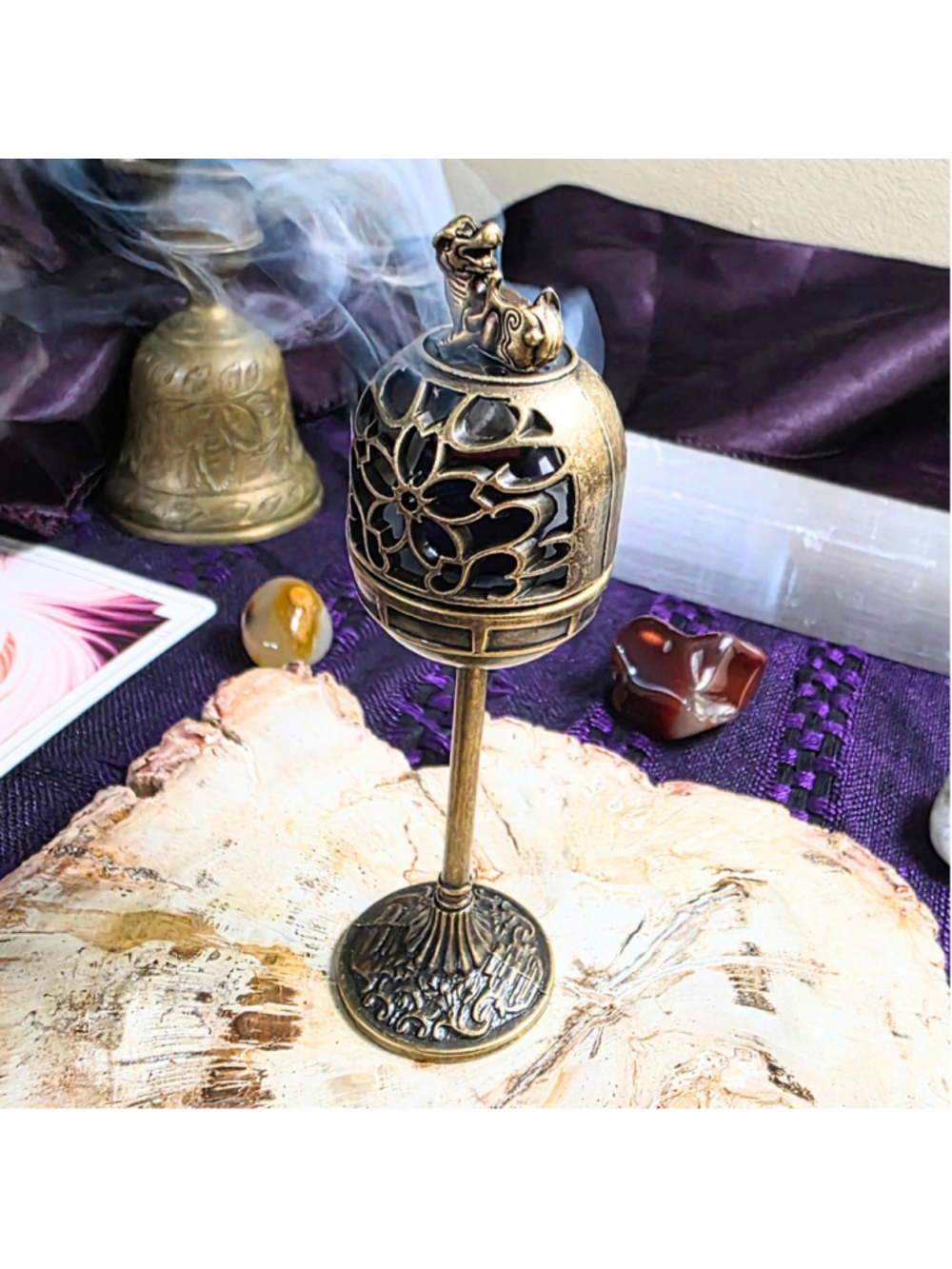 Mini Brass Pixiu Incense Burner | Altar Censer, Wealth Protection Ritual Tool